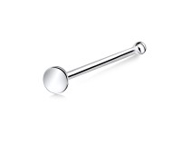 Pin Shaped Silver Bone Nose Stud NSKD-70